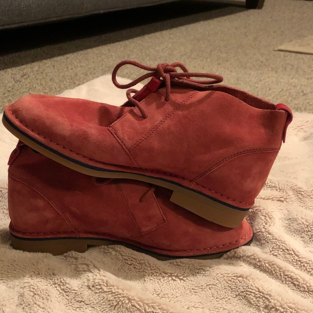 Rust Suede Ankle Boots Hush puppies never worn size 7 - Picture 4 of 9